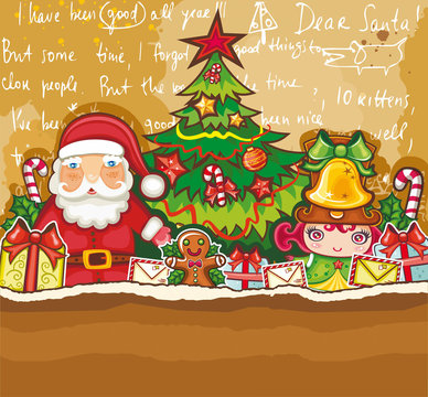 Christmas greeting card series