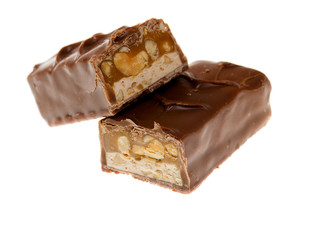 Chocolate bar isolated
