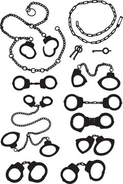 Handcuffs Silhouette Collection