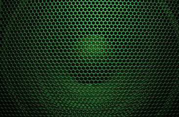 Bright green audio speaker