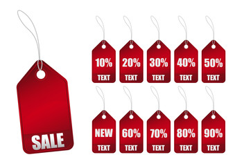Etichette Sale Rossa