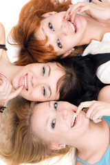 Fototapeta premium Three naughty women
