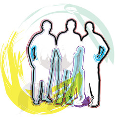 Professional business team.