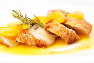 chicken with mandarin sauce