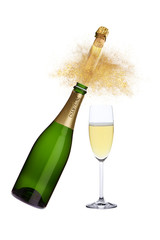 Knallender Sektkorken