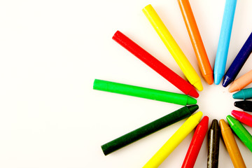 colorful crayons
