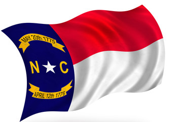 Fototapeta premium North Carolina (USA state) flag
