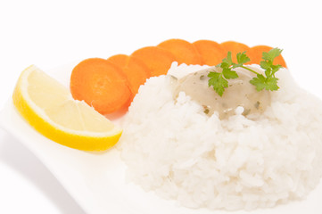 Rice with added