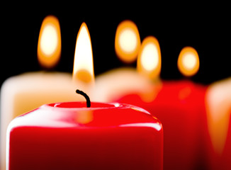 Closeup candles