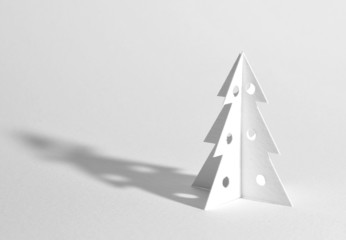 Christmas tree isolated on white - 27839905