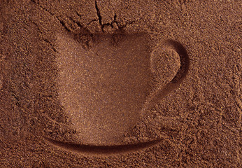 Fototapeta na wymiar Cup of coffee background.