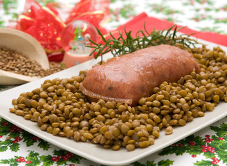 Cotechino con lenticchie
