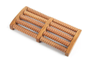 Wood foot massager