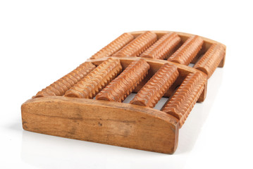 Wood foot massager