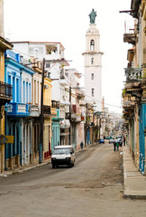 Fototapeta na wymiar the street of Havana, Cuba