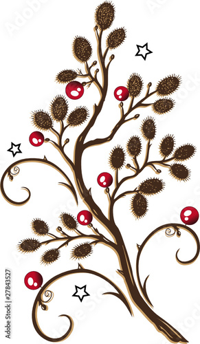 "Weihnachten, Zweig, Ast, Erle, christmas, vector" Stockfotos und
