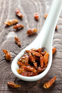 Vogelaugenchili auf L&ouml;ffel