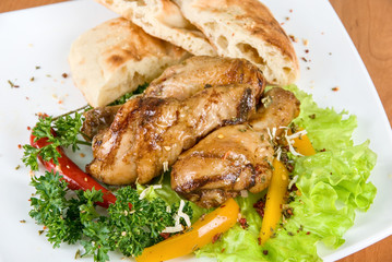 roasted chicken drumstick