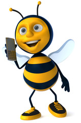 Abeille et téléphone