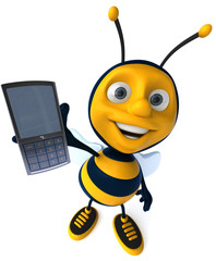 Abeille et téléphone