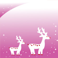 Christmas deers wallpaper