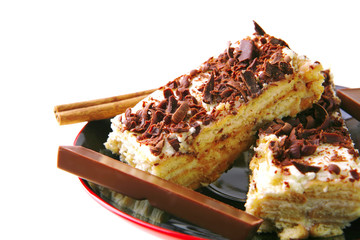 lemon cake with chocolate