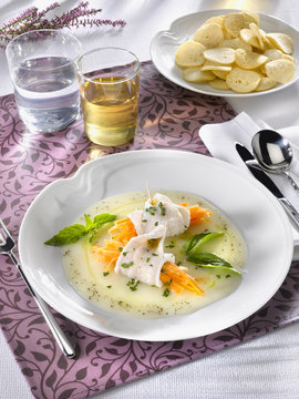 rouleaux de sole et carotte - sole rolls with carott