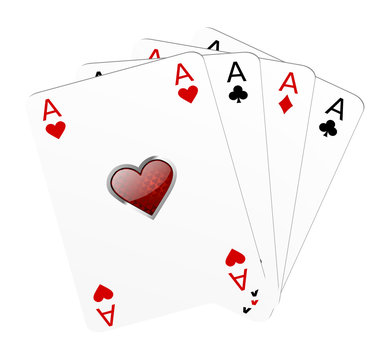 Icon Pokerkarten Fächer