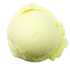 Eiscreme, Eine Kugel Grünes Apfeleis