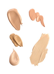 Cosmetic liquid foundation isolated on white background © cedrov