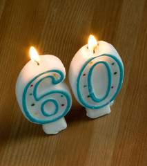 60th birthday candles