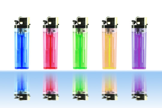 Color gas lighter