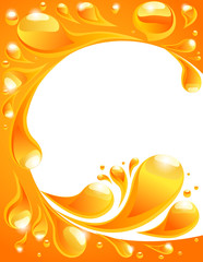 Orange splash