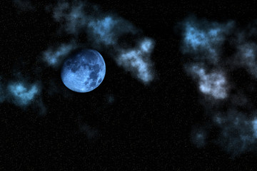 Obraz na płótnie Canvas Moon sky night