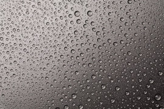 Drops on a metal surface
