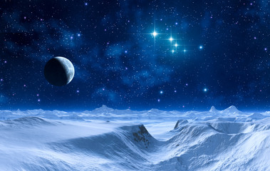 Naklejka premium Mondnachten