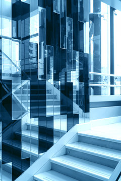 futuristic staircase