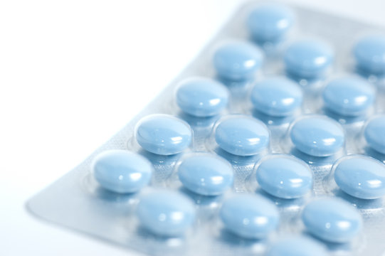 Tabletten in blau