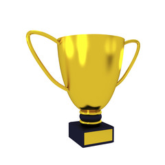 Golden trophy