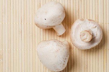 White mushrooms
