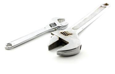 Two adjustable spanner