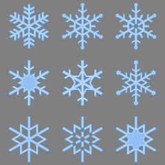 Obraz premium Leuchtende Schneeflocken