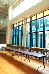 Contemporary museum gallery interior