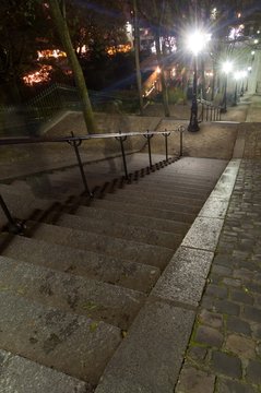 Escalier sur la Butte Montmartre - Paris