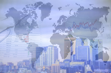 Fototapeta na wymiar Business finance concept composite image