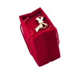 Red velvet gift box