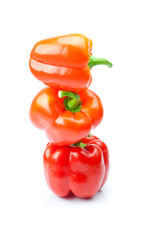 red pepper isolated on white