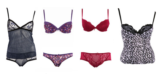 Collection of female lingerie