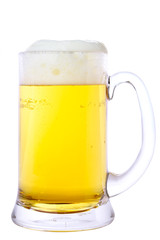 Mug of Beer isolated on white