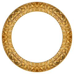 Oval gold picture frame